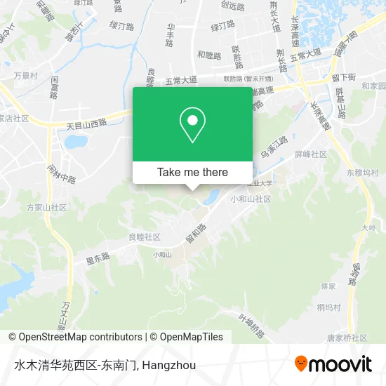 水木清华苑西区-东南门 map