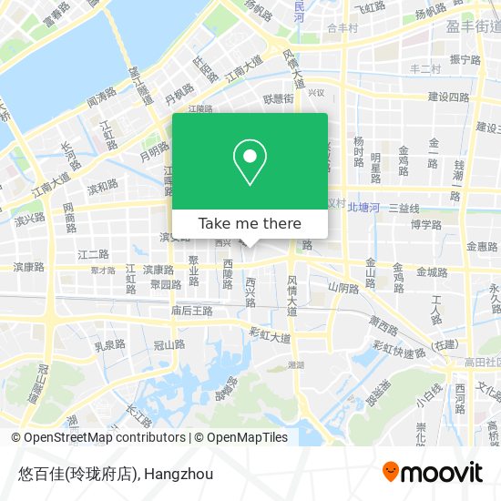 悠百佳(玲珑府店) map