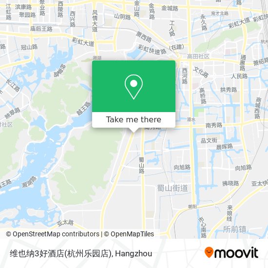 维也纳3好酒店(杭州乐园店) map