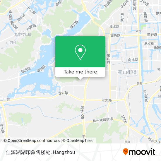 佳源湘湖印象售楼处 map