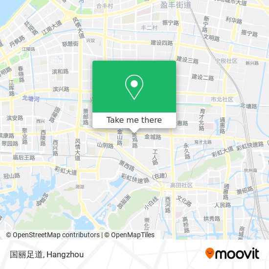 国丽足道 map