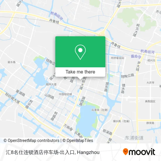 汇8名仕连锁酒店停车场-出入口 map