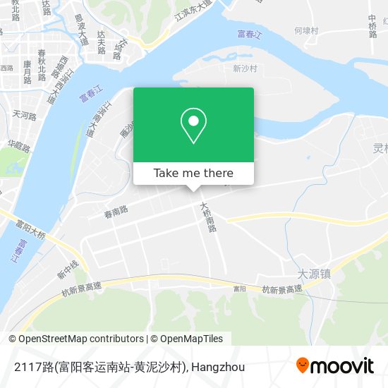 2117路(富阳客运南站-黄泥沙村) map