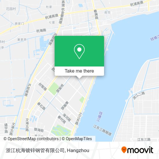 浙江杭海镀锌钢管有限公司 map