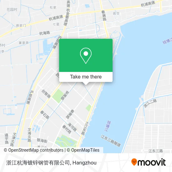 浙江杭海镀锌钢管有限公司 map