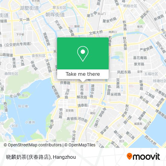 晓麟奶茶(庆春路店) map