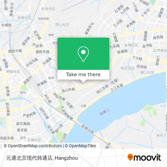元通北京现代韩通店 map