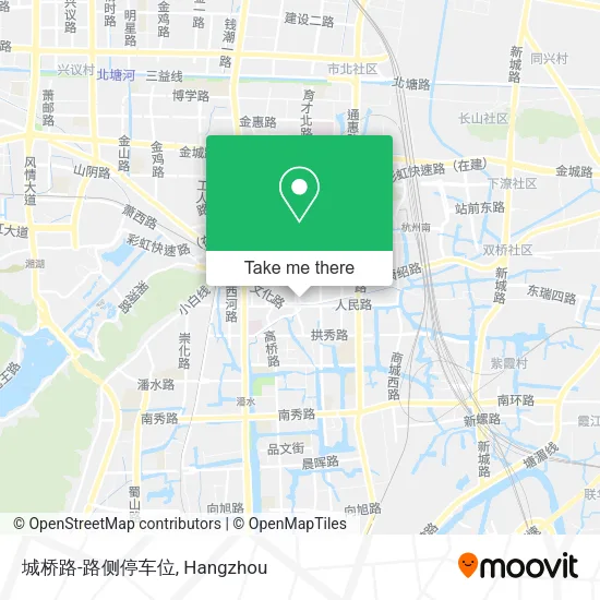 城桥路-路侧停车位 map