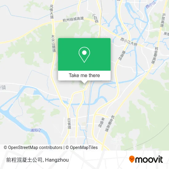 前程混凝土公司 map