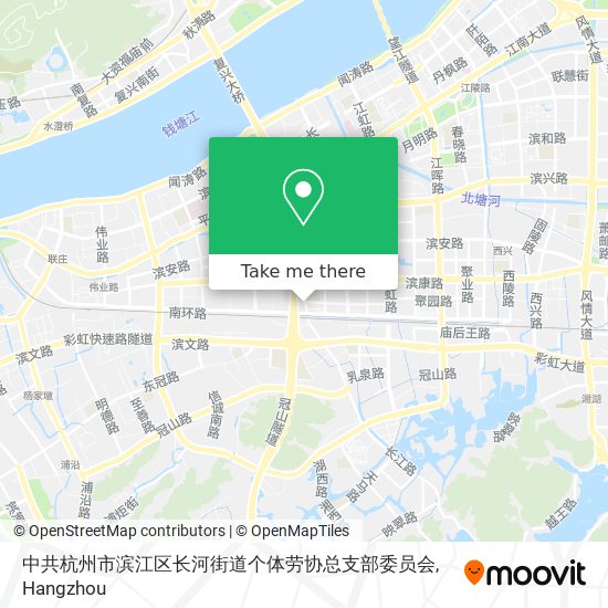 中共杭州市滨江区长河街道个体劳协总支部委员会 map
