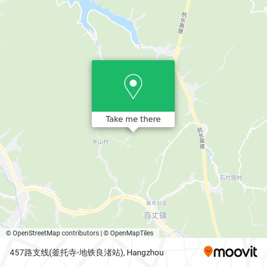 457路支线(釜托寺-地铁良渚站) map
