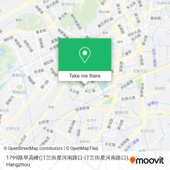 1799路早高峰(汀兰街星河南路口-汀兰街星河南路口) map