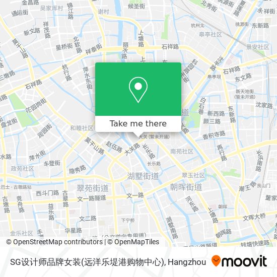SG设计师品牌女装(远洋乐堤港购物中心) map