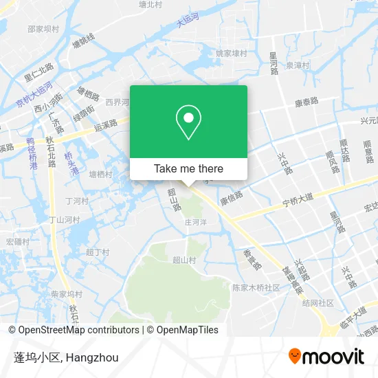 蓬坞小区 map