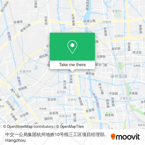 中交一公局集团杭州地铁10号线三工区项目经理部 map