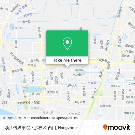 浙江传媒学院下沙校区-西门 map