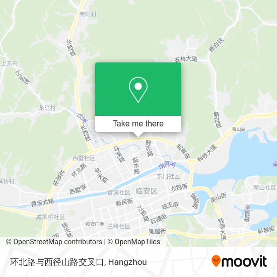 环北路与西径山路交叉口 map