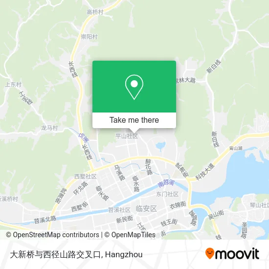 大新桥与西径山路交叉口 map