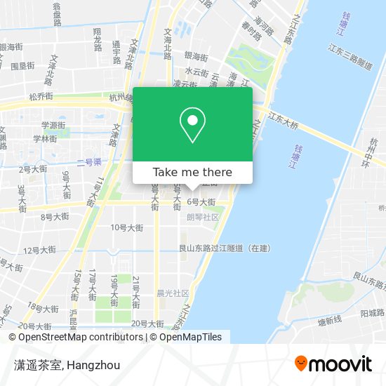 潇遥茶室 map