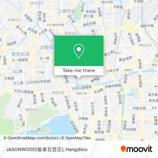 JASONWOOD(银泰百货店) map