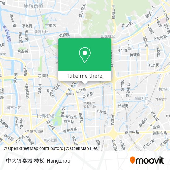 中大银泰城-楼梯 map