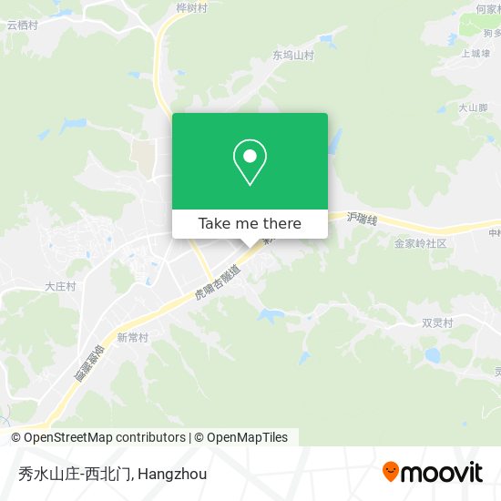 秀水山庄-西北门 map