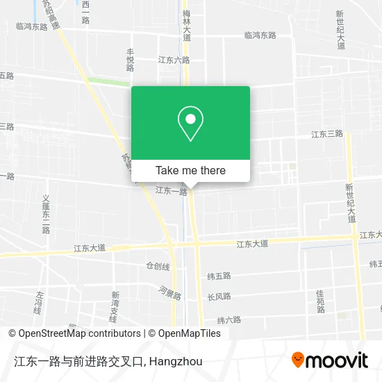 江东一路与前进路交叉口 map