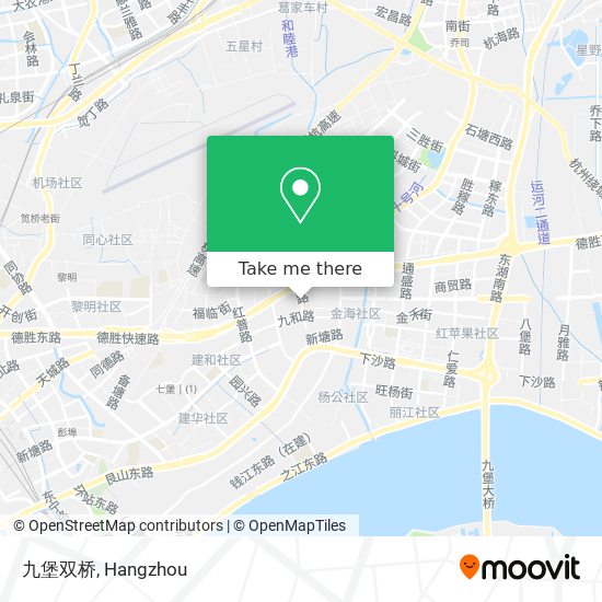 九堡双桥 map