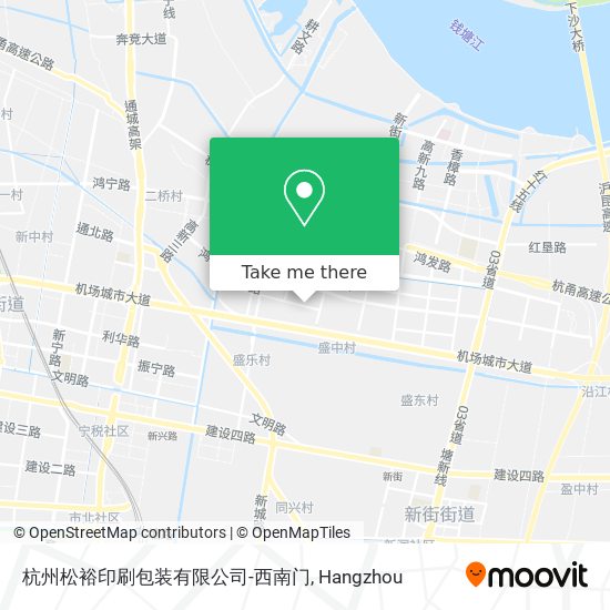 杭州松裕印刷包装有限公司-西南门 map