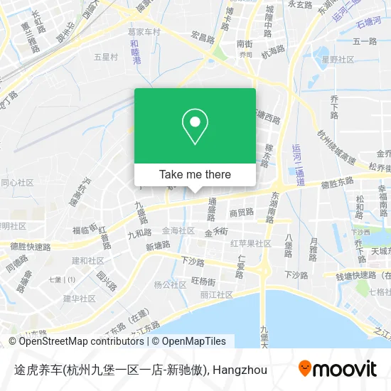途虎养车(杭州九堡一区一店-新驰傲) map