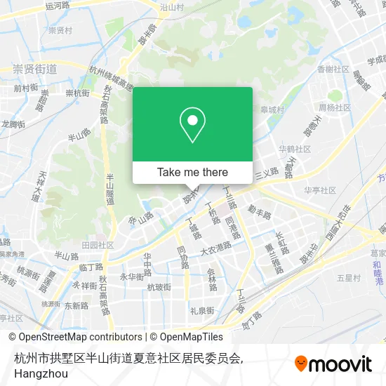 杭州市拱墅区半山街道夏意社区居民委员会 map