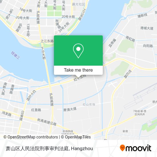 萧山区人民法院刑事审判法庭 map