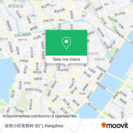 采荷小区芙蓉村-东门 map