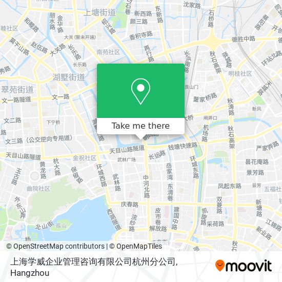 上海学威企业管理咨询有限公司杭州分公司 map