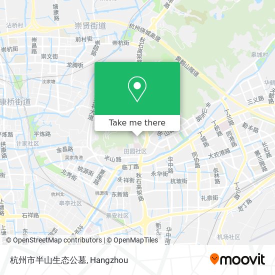 杭州市半山生态公墓 map