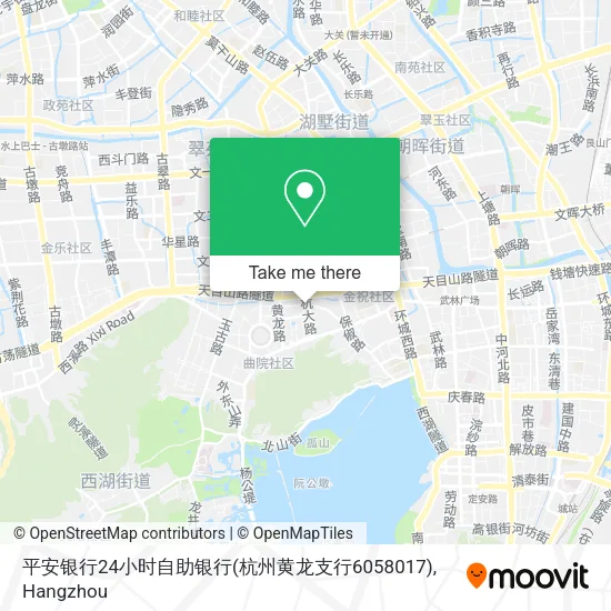 平安银行24小时自助银行(杭州黄龙支行6058017) map