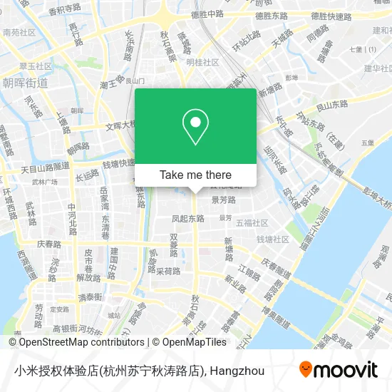 小米授权体验店(杭州苏宁秋涛路店) map