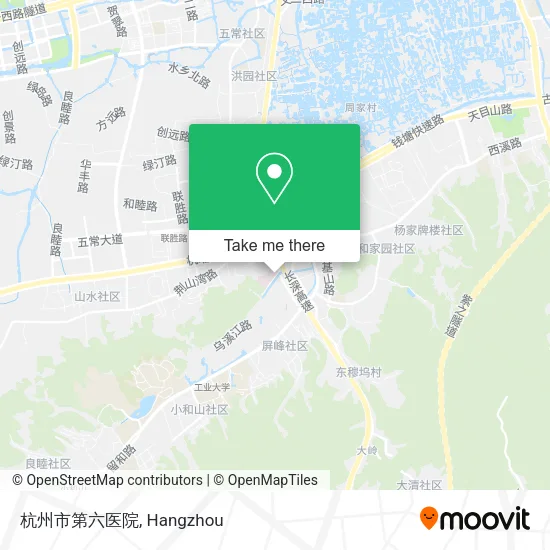 杭州市第六医院 map