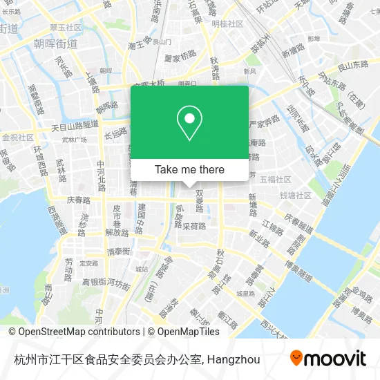 杭州市江干区食品安全委员会办公室 map