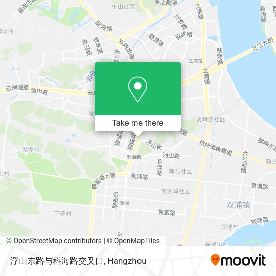 浮山东路与科海路交叉口 map