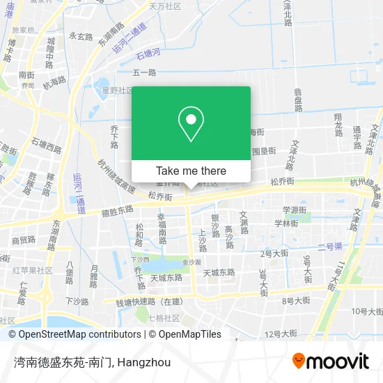 湾南德盛东苑-南门 map