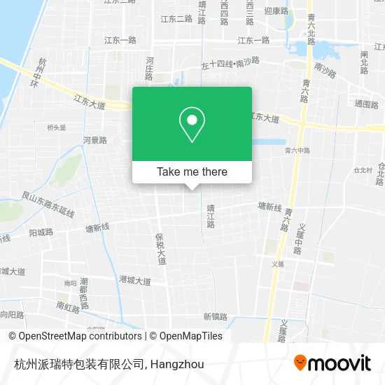 杭州派瑞特包装有限公司 map