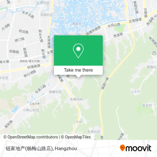 链家地产(杨梅山路店) map