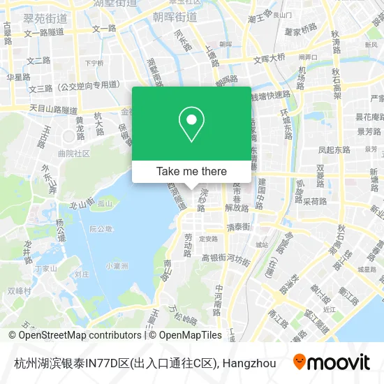 杭州湖滨银泰IN77D区(出入口通往C区) map