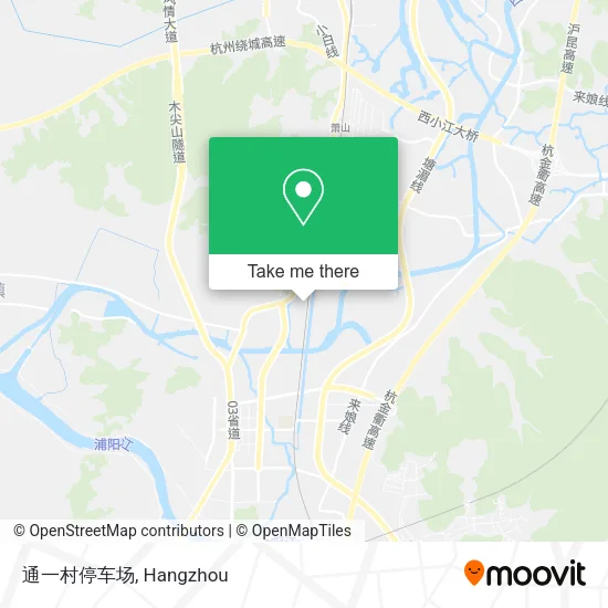 通一村停车场 map