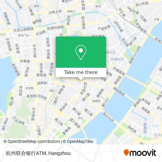 杭州联合银行ATM map