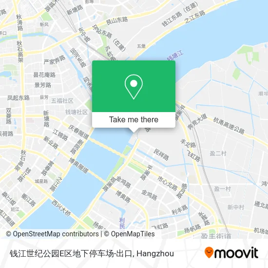 钱江世纪公园E区地下停车场-出口 map