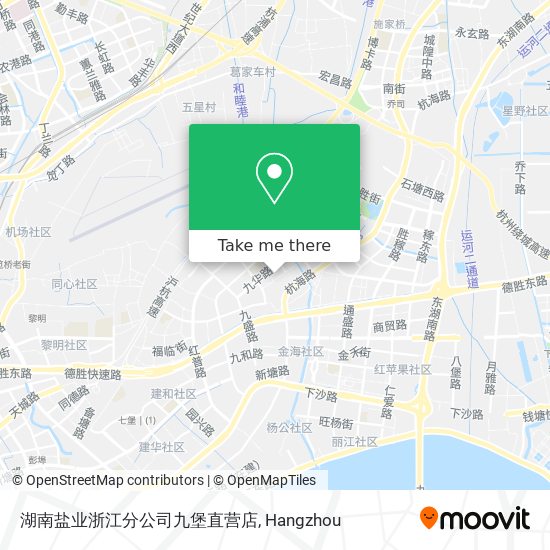 湖南盐业浙江分公司九堡直营店 map