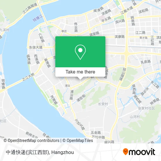 中通快递(滨江西部) map