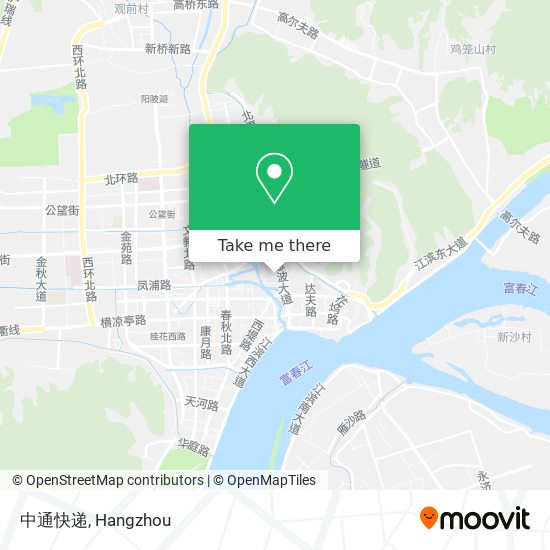 中通快递 map